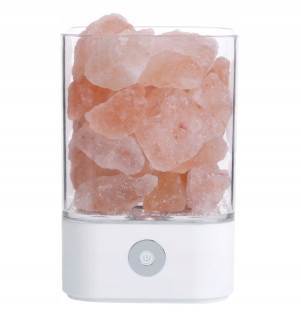 Nočná lampa do detskej izby - Himalayan USB soľná lampa očisťuje je ionizátor