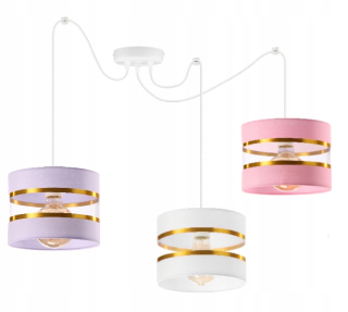 Luster do detskej izby - Dojčenské Spyder lampa pastelky E27 LED