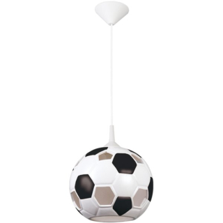 Luster do detskej izby - Závesné svietidlo guľa biela / čierna E27 SOLLUX lampa