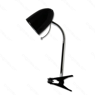 Nočná lampa do detskej izby - Stolná lampa E27 Stolná klip black clip