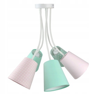 Luster do detskej izby - Lampa pre deti FLEXI PASTELY MIX 5PŁ.