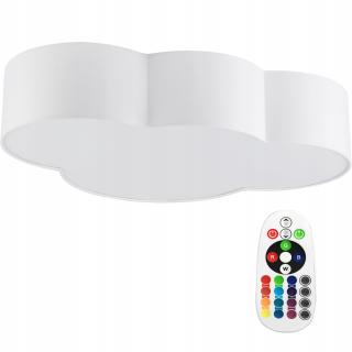 Luster do detskej izby - Detské svietidlo Plaffe biela RGB cloud + teplo