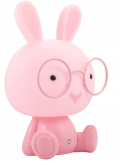 Nočná lampa do detskej izby - Nočné svietidlo Pink Rabbit LED dekoratívne deti