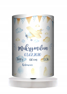 Nočná lampa do detskej izby - Nočná lampa pre dieťa s menšími lietadlami