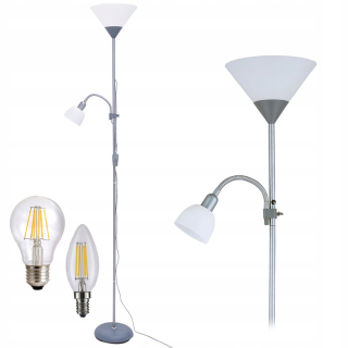 Čítanie stojaca lampa 2v1 2 žiarovky