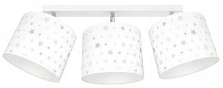 Luster do detskej izby - Stropné svietidlo bielych hviezd 3 - môžete LED