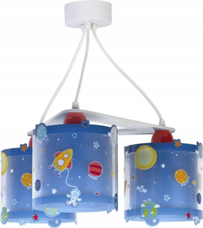 Luster do detskej izby - Stropné svietidlo Cosmos Planets Triple 3x60W Zwis