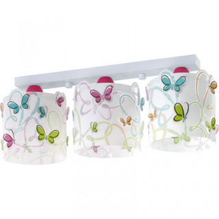 Luster do detskej izby - Stropné svietidlo Butterflies Butterflies trojitý pás 3 ks