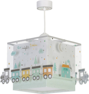 Luster do detskej izby - 3D stropné svietidlo Wiszacawa Zwis Train DALBER 63532