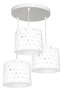 Luster do detskej izby - Závesná lampa 3 WEDDERS WHITE - YOU LED