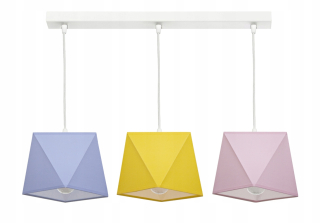 Luster do detskej izby - Závesné lampy DIAMENDCIK 3 - Farby na výber
