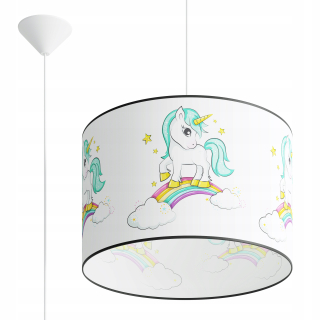Luster do detskej izby - Závesné svietidlo jednorožca 40 pre LED dievčatá