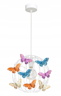 Luster do detskej izby - Mobile lampa Motylek 1 Orbit biela - môžete LED