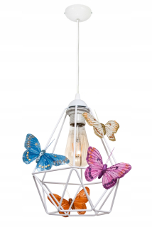 Luster do detskej izby - Závesná lampa 1 White - môžete LED