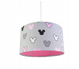 Luster do detskej izby - Závesné svietidlo Mickey Mouse Pink ružový