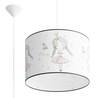Luster do detskej izby - Závesné svietidlo Princess 40 Pink princess LED