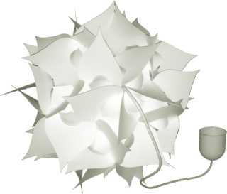 Luster do detskej izby - Biele závesné svietidlo KW1 KW1 nový, St. 44 cm