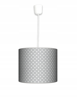 Luster do detskej izby - Mobilná mobilná lampa pre deti Hviezdy Grey Hit