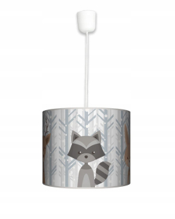 Luster do detskej izby - Lampa visí malý pre deti. Zimná zvieratá