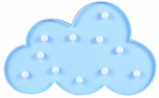 Nočná lampa do detskej izby - Dekoratívne svietidlo LED cloud blue