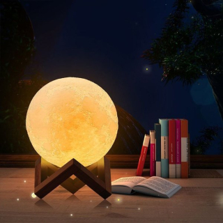 Nočná lampa do detskej izby - LUNA 3D LAMP - 16 FARBY