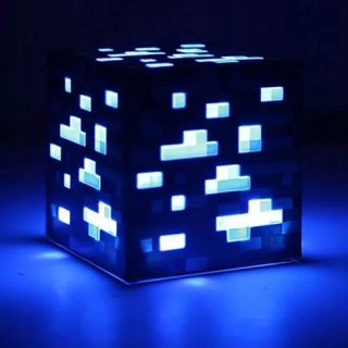 Nočná lampa do detskej izby - Minecraft svetlometu Diamond kocky pre deti hračka