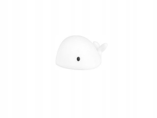 Nočná lampa do detskej izby - LED nočná lampa, veľrybí Moby mini, biela