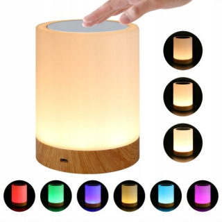 Nočná lampa do detskej izby - LED svietidlo s 6 farbami s tabuľkovou lampou