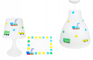 Luster do detskej izby - Nočná lampa + stropné svietidlo + rám loď