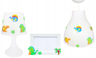 Luster do detskej izby - Nočné svetlo + strop + rám zadarmo Dinosaurs