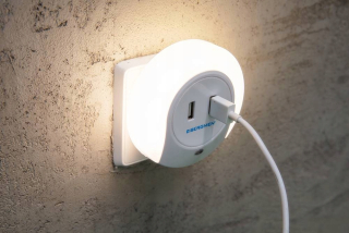 Nočná lampa do detskej izby - Nočná lampa pre čidlo Zásuvka USB nabíjačka CDS