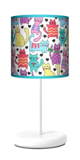 Nočná lampa do detskej izby - Noc Detská lampa Cat Cat Farebné žiarovky