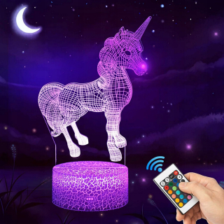 Nočná lampa do detskej izby - Nočné svietidlo 3D Odpojené farby