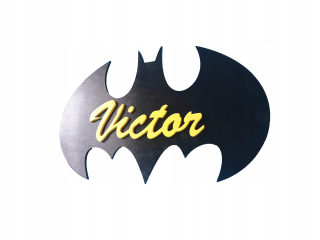 Nočná lampa do detskej izby - Batman nočná lampa s LED o batériách