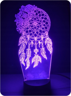 Nočná lampa do detskej izby - Nočná lampa catcher 3D 3D hologram Dream