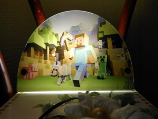 Nočná lampa do detskej izby - Nočná lampa Minecraft New! vhodnosť