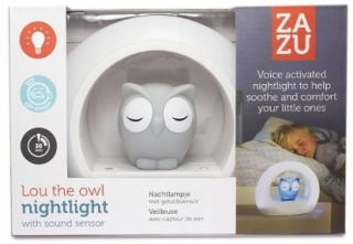 Nočná lampa do detskej izby - Nočné svietidlo Zaz Lou Owl SNU Sensor šaty