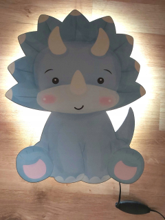 Nočná lampa do detskej izby - Nočná lampa Dinosaur cloud Dino Dinuš LED ski