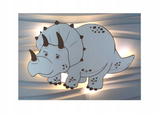 Nočná lampa do detskej izby - Nočná lampa pre deti Dinosaur Dino LED steny