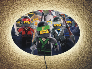 Nočná lampa do detskej izby - Nástenné svietidlo Lego Ninjago Pilot stmievača