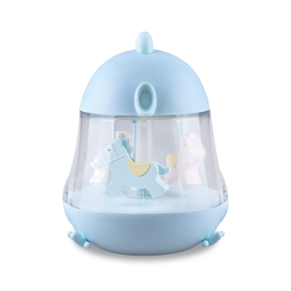 Nočná lampa do detskej izby - Nočné svietidlo s karuselom a modrou boxom