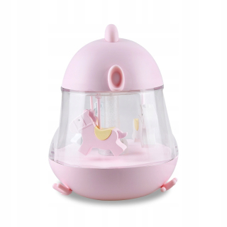 Nočná lampa do detskej izby - Nočná lampa s kolotoči a ružové box