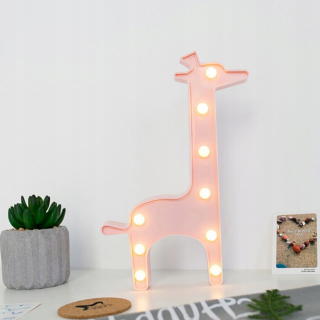 Nočná lampa do detskej izby - Nočné žirafa lampa na Hit LED stola