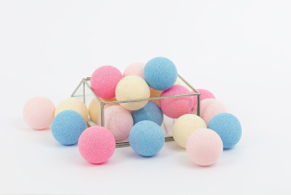 Osvetlenie do detskej izby Cotton balls - Lampy vaty nastaviť 10 loptičiek 6cm Kvalita