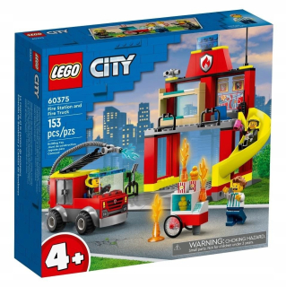 Stavebnica LEGO City - LEGO City 60375 Hasičská hasičská stanica a hasičstvo