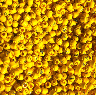Lego New Pack Yellow Head Set Heads Random head Yellow 50 ks