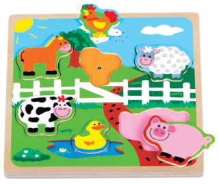 Lelin Sound puzzle pre deti Zvieratá