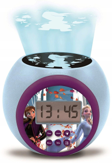 LED projektor nočnej oblohy - Lexibook Clock Disney Frosten Frozen Land