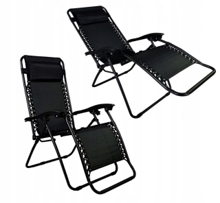Garden Decker Zero Gravity s čiernym vankúšom