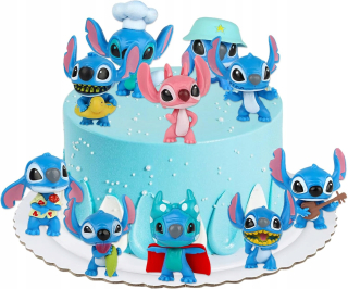Lilo a Stitch figúrky 10 kusov Dekorácia na tortu